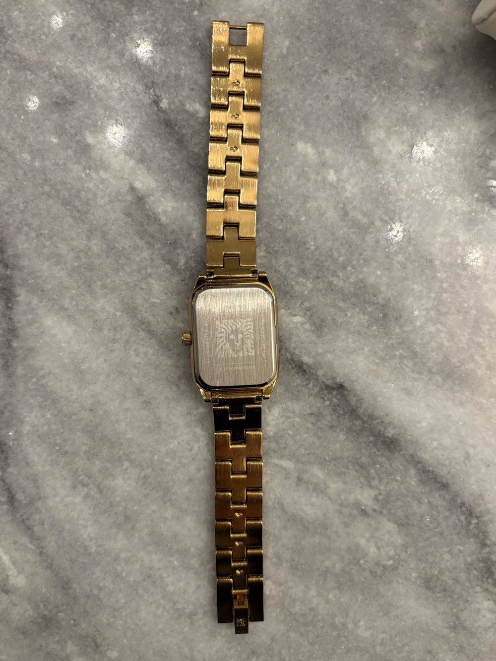 Anne Klein Gold Tone Rectangular Watch - Picture 4 of 4
